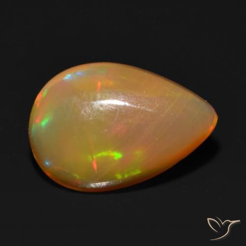 9,17 ctw natürlicher Mehrfarbig Opal, Birnenform, Transparent