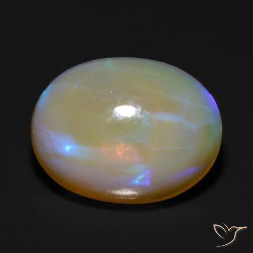 9,17 ctw natürlicher Mehrfarbig Opal, Oval, Transparent