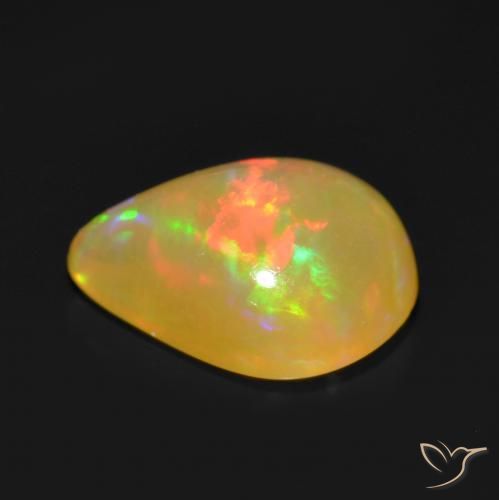 9,17 ctw natürlicher Mehrfarbig Opal, Birnenform, Lichtdurchlässig