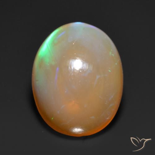 1.36ct Natürlicher Mehrfarbig Opal, Oval, Lichtdurchlässig