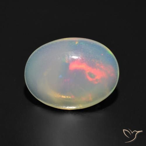 9,17 ctw natürlicher Mehrfarbig Opal, Oval, Transparent