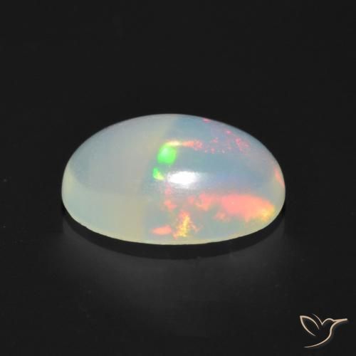 9,17 ctw natürlicher Mehrfarbig Opal, Oval, Transparent