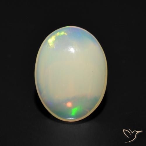 1.07ct Natürlicher Mehrfarbig Opal, Oval, Transparent