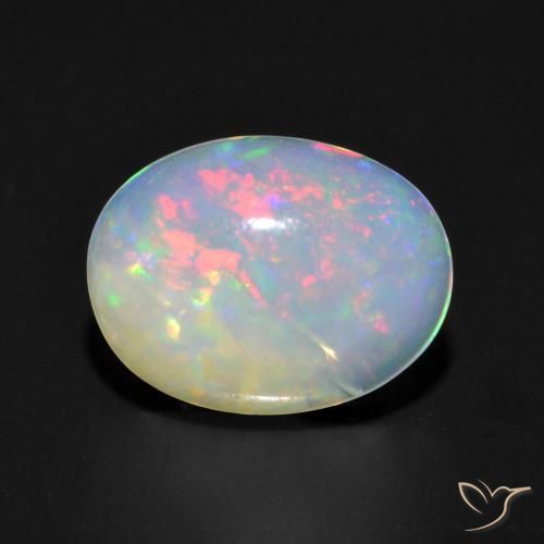 9,17 ctw natürlicher Mehrfarbig Opal, Oval, Transparent