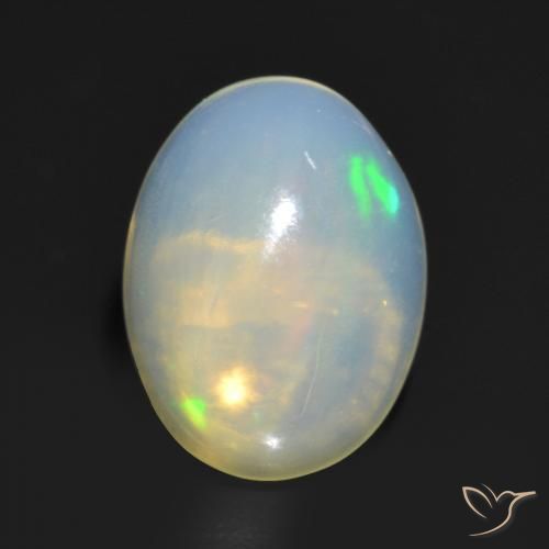 1.24ct Natürlicher Mehrfarbig Opal, Oval, Transparent