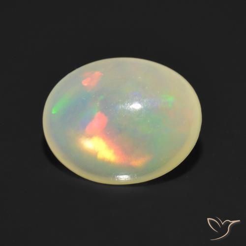 9,17 ctw natürlicher Mehrfarbig Opal, Oval, Transparent