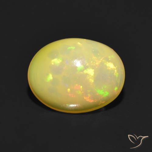 9,17 ctw natürlicher Mehrfarbig Opal, Oval, Transparent