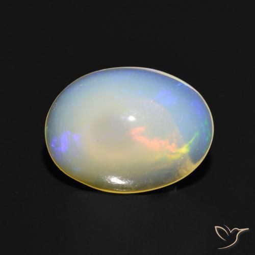 9,17 ctw natürlicher Mehrfarbig Opal, Oval, Transparent