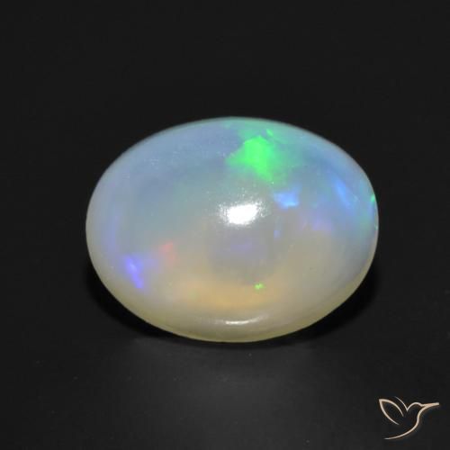 9,17 ctw natürlicher Mehrfarbig Opal, Oval, Transparent