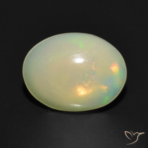 9,17 ctw natürlicher Mehrfarbig Opal, Oval, Transparent