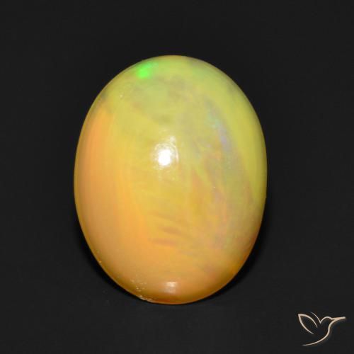 0.97ct Natürlicher Mehrfarbig Opal, Oval, Lichtdurchlässig