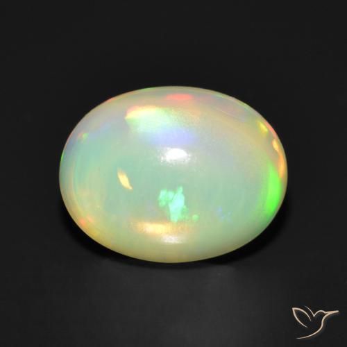 9,17 ctw natürlicher Mehrfarbig Opal, Oval, Transparent
