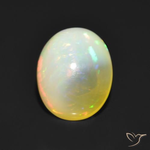 1.17ct Natürlicher Mehrfarbig Opal, Oval, Lichtdurchlässig
