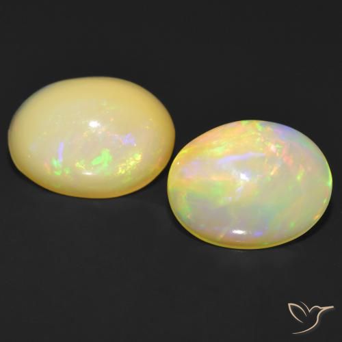 2.50ctw Natürlicher Mehrfarbig Opal, Oval, Lichtdurchlässig, Photo A