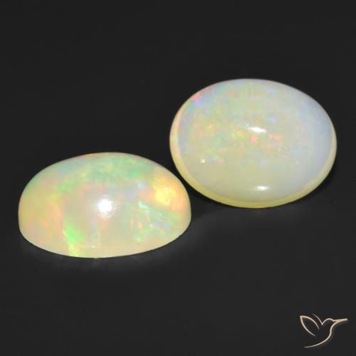 2.70 ct natürliche Mehrfarbig Opal-Edelsteine, Oval, Lichtdurchlässig