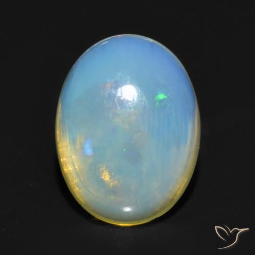 0.82ct Natürlicher Mehrfarbig Opal, Oval, Transparent