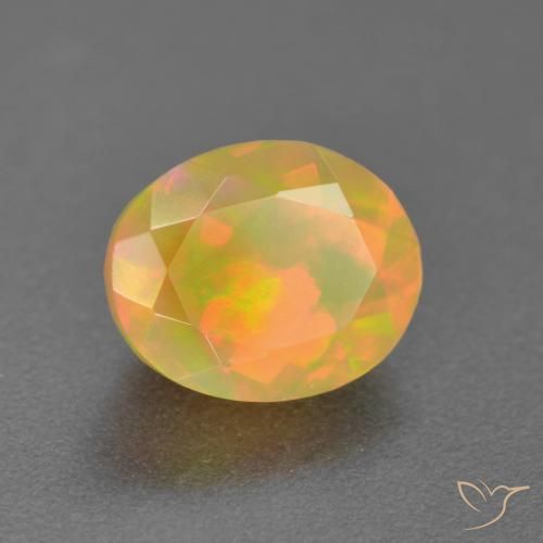 9,17 ctw natürlicher Mehrfarbig Opal, Oval, Lichtdurchlässig