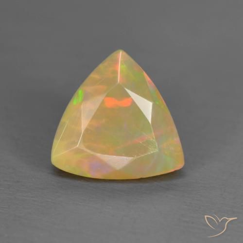 0.91ct Natürlicher Mehrfarbig Opal, Trillion, Lichtdurchlässig, Photo A
