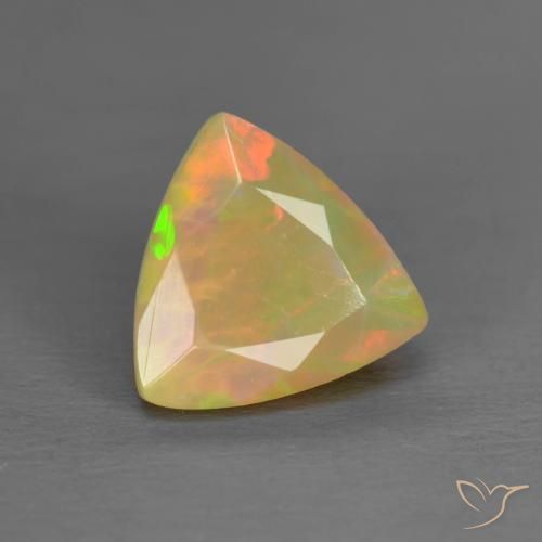 9,17 ctw natürlicher Mehrfarbig Opal, Trillion, Lichtdurchlässig