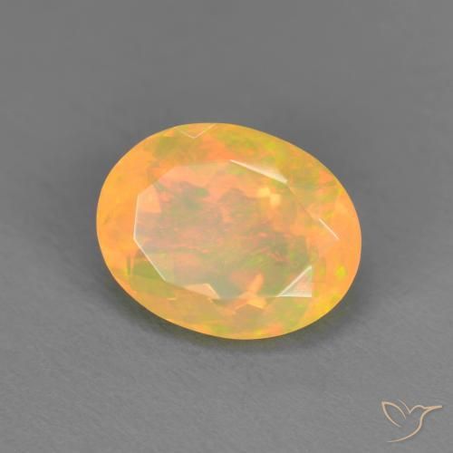 9,17 ctw natürlicher Mehrfarbig Opal, Oval, Lichtdurchlässig