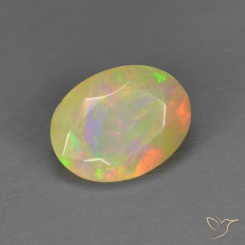 9,17 ctw natürlicher Mehrfarbig Opal, Oval, Lichtdurchlässig