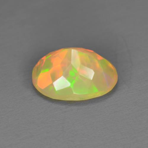 9,17 ctw natürlicher Mehrfarbig Opal, Oval Schliff, Lichtdurchlässig