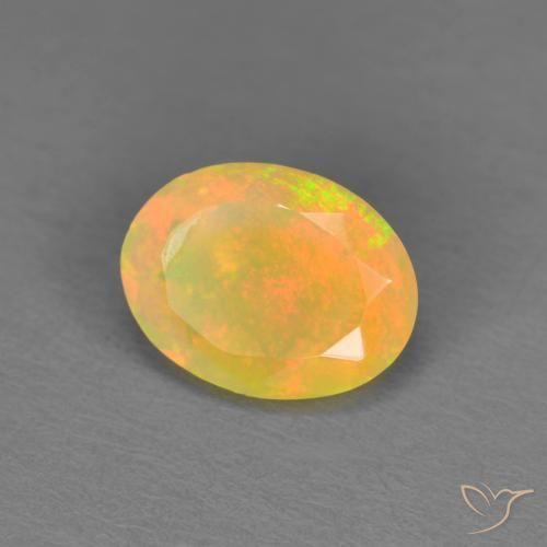 9,17 ctw natürlicher Mehrfarbig Opal, Oval, Lichtdurchlässig