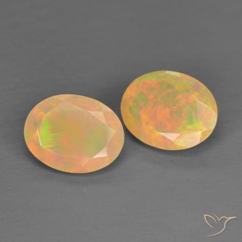2.01ctw Natürlicher Mehrfarbig Opal, Oval, Lichtdurchlässig