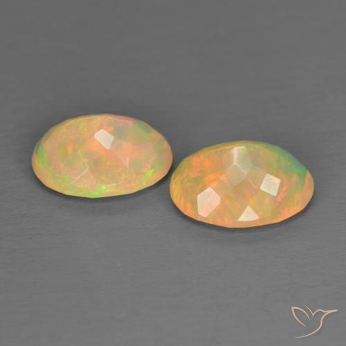 2.01 ct natürliche Mehrfarbig Opal-Edelsteine, Oval, Lichtdurchlässig