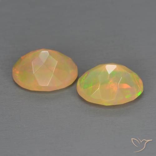1.63 ct natürliche Mehrfarbig Opal-Edelsteine, Oval, Lichtdurchlässig