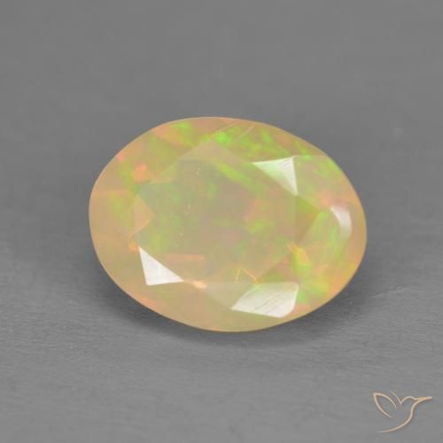 9,17 ctw natürlicher Mehrfarbig Opal, Oval, Lichtdurchlässig