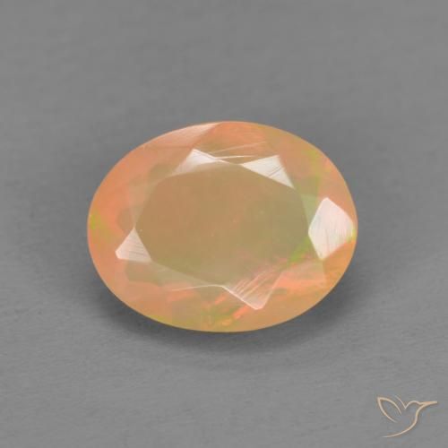 1.16ct Natürlicher Mehrfarbig Opal, Oval, Lichtdurchlässig