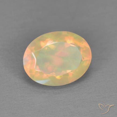 9,17 ctw natürlicher Mehrfarbig Opal, Oval, Lichtdurchlässig