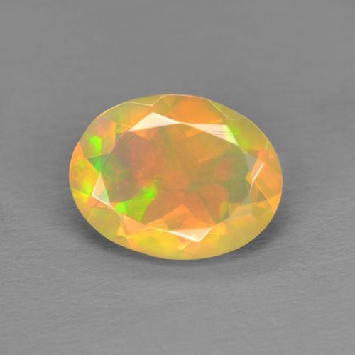 9,17 ctw natürlicher Mehrfarbig Opal, Oval Schliff, Transparent