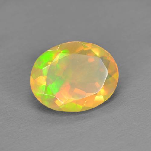 9,17 ctw natürlicher Mehrfarbig Opal, Oval Schliff, Transparent
