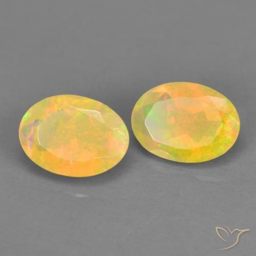 1.01 ct natürliche Mehrfarbig Opal-Edelsteine, Oval, Transparent