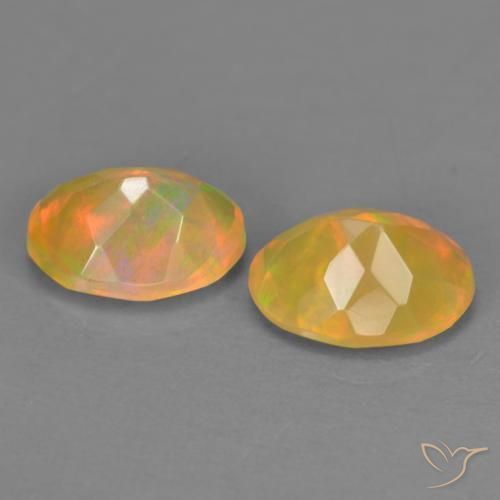 1.51 ct natürliche Mehrfarbig Opal-Edelsteine, Oval, Lichtdurchlässig