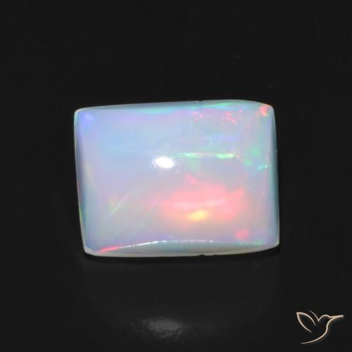 1.49ct Natürlicher Mehrfarbig Opal, Baguette, Transparent