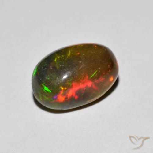 9,17 ctw natürlicher Mehrfarbig Opal, Oval, Transparent