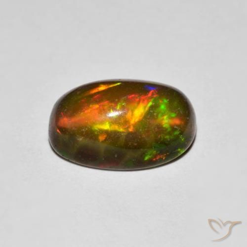 9,17 ctw natürlicher Mehrfarbig Opal, Oval, Transparent