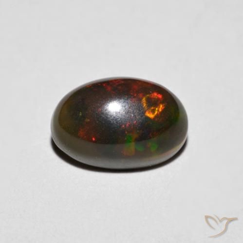0.75ct Natürlicher Mehrfarbig Opal, Oval, Lichtundurchlässig, Photo A