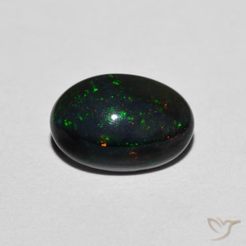 0.93ct Natürlicher Mehrfarbig Opal, Oval, Lichtdurchlässig