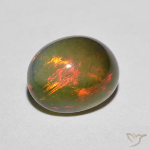 9,17 ctw natürlicher Mehrfarbig Opal, Oval, Lichtdurchlässig