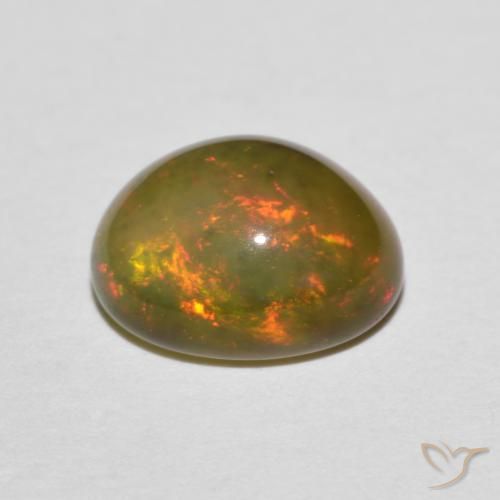 9,17 ctw natürlicher Mehrfarbig Opal, Oval, Lichtdurchlässig