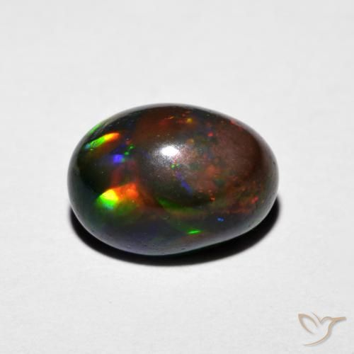 1.29ct Natürlicher Mehrfarbig Opal, Oval, Lichtundurchlässig