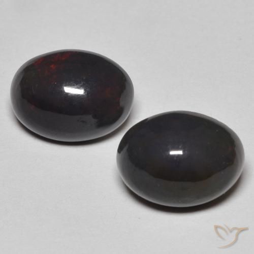 1.76 ct natürliche Mehrfarbig Opal-Edelsteine, Oval, Lichtundurchlässig