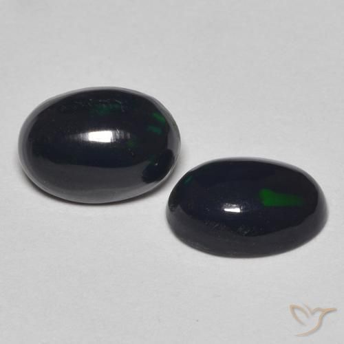 0.93 ct natürliche Mehrfarbig Opal-Edelsteine, Oval, Lichtundurchlässig