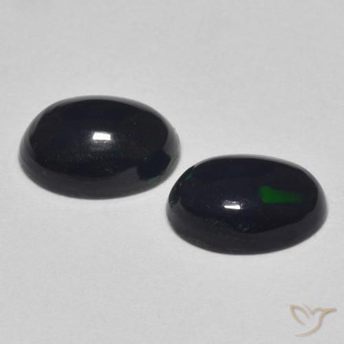 0.93 ct natürliche Mehrfarbig Opal-Edelsteine, Oval, Lichtundurchlässig