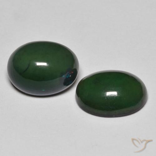2.41 ct natürliche Mehrfarbig Opal-Edelsteine, Oval, Lichtundurchlässig