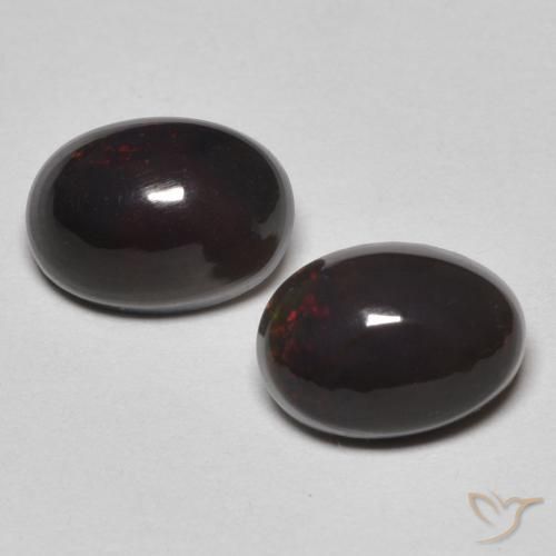 1.12ctw Natürlicher Mehrfarbig Opal, Oval, Lichtundurchlässig